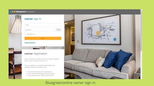 bluegreenonline owner sign in