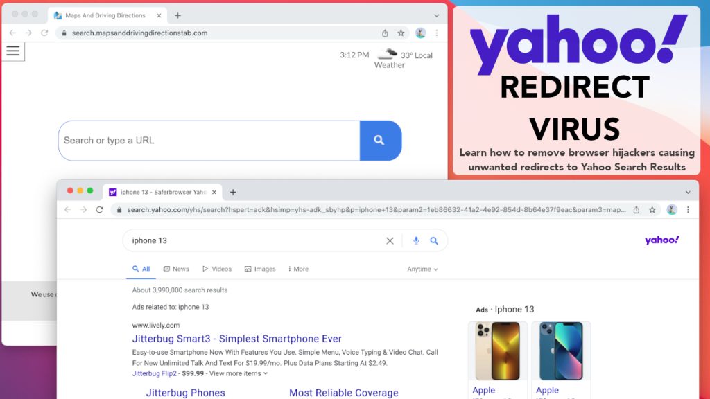 how to get rid of yahoo redirect virus