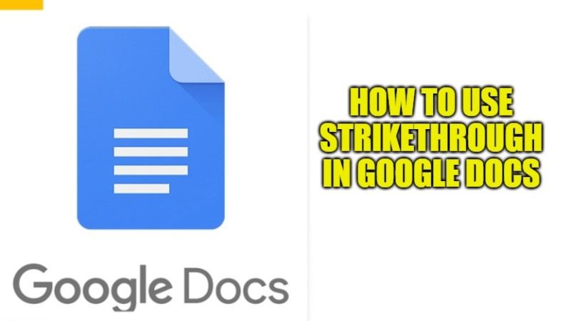 strikethrough google docs