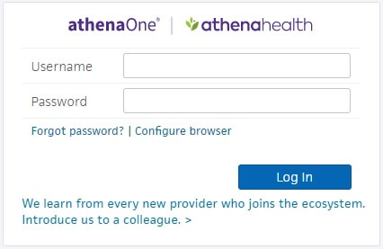 Athena provider login